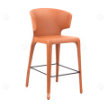 Upholstery leather commercial bar stool